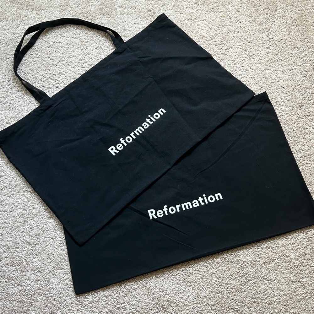 Reformation Black cotton Bag bundle